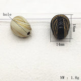 250pcs Bronzing Oval Beads for Necklace Earring DIY Parts