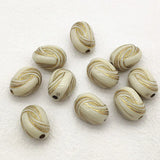 250pcs Bronzing Oval Beads for Necklace Earring DIY Parts