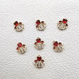 50pcs Crystal/Cubic Zirconia Feather Earring Charm Jewelry Findings