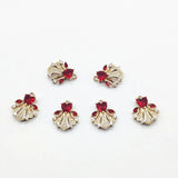CZ Feather Shape Charms 18x14mm 50pcs Earrings DIY Jewelry Findings