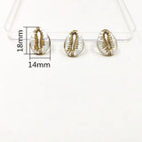 650pcs Clear Acrylic Shell Beads for Jewelry DIY