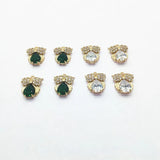 Crystal/Cubic Zirconia Owl Charm for Earrings DIY