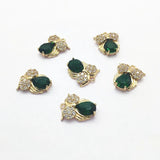 Crystal/Cubic Zirconia Owl Charm for Earrings DIY