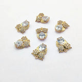 Crystal/Cubic Zirconia Owl Charm for Earrings DIY