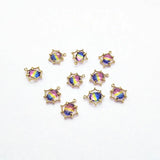 Copper/Crystal Oval Shape Charm/Pendant for Earrings DIY