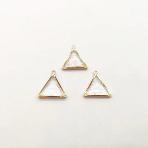 Triangle-Shape Charm for Hand Earring Parts 18x17mm 50pcs