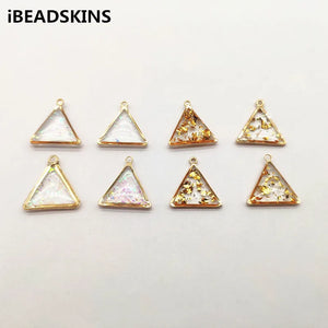 Triangle-Shape Charm for Hand Earring Parts 18x17mm 50pcs