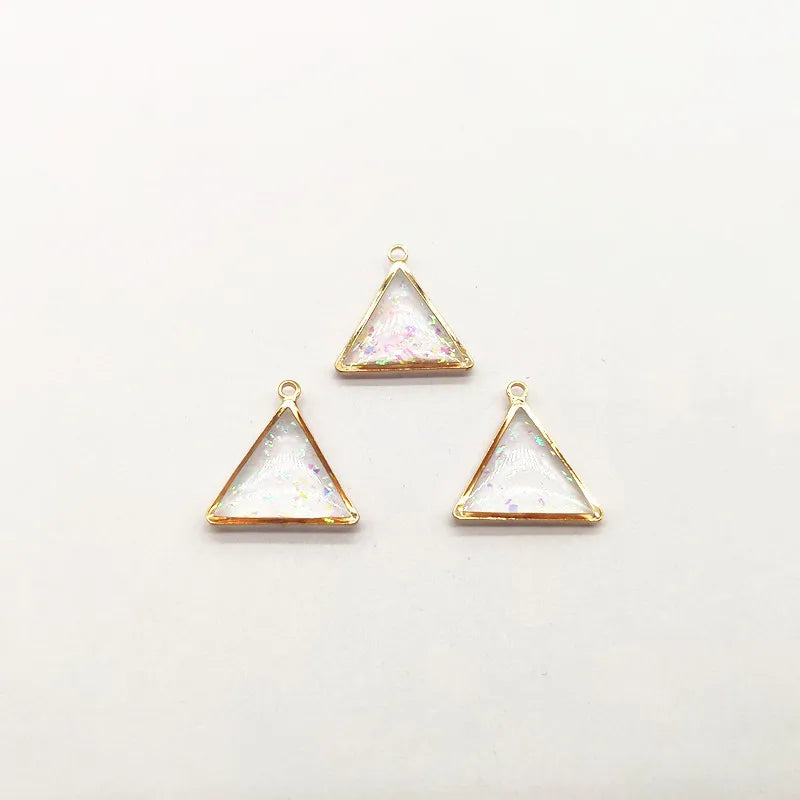 Triangle-Shape Charm for Hand Earring Parts 18x17mm 50pcs