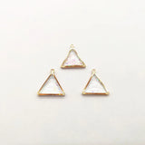 Triangle-Shape Charm for Hand Earring Parts 18x17mm 50pcs