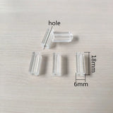 Clear Acrylic Cuboid Shape Beads for Necklace DIY
