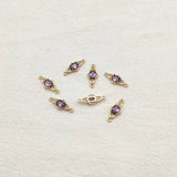 100pcs CZ Oval Charm 18x7mm for Earrings DIY, Jewelry Findings