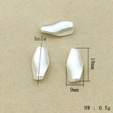 1000pcs 18x9mm Twisted Beads for Jewelry Making