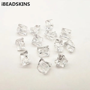 180pcs Clear Acrylic Irregular Shape Beads for Earrings DIY