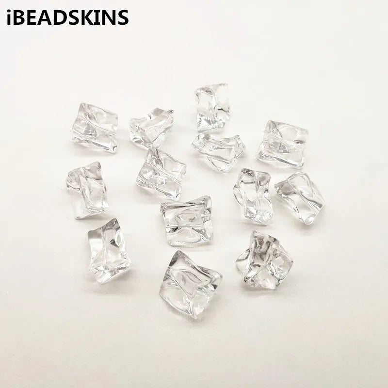 180pcs Clear Acrylic Irregular Shape Beads for Earrings DIY
