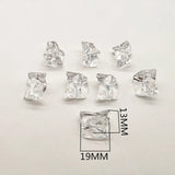 180pcs Clear Acrylic Irregular Shape Beads for Earrings DIY
