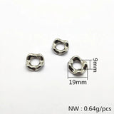 300pcs CCB Twisted Disc Spacer Beads for Earrings/Necklace DIY