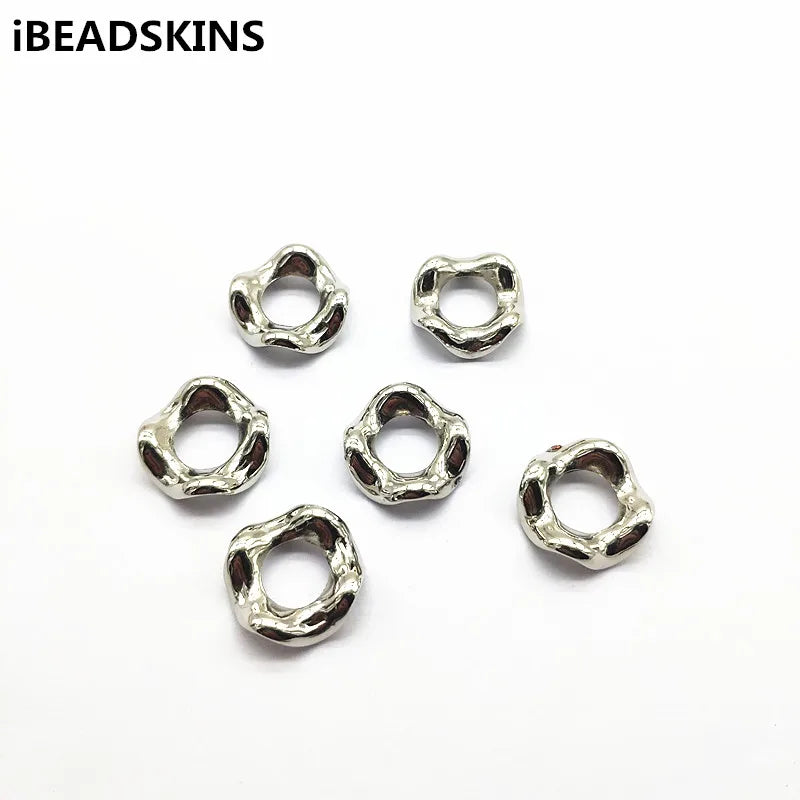 300pcs CCB Twisted Disc Spacer Beads for Earrings/Necklace DIY