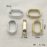 200pcs Gold/Silver Chain-Shaped Beads for DIY Jewelry Findings
