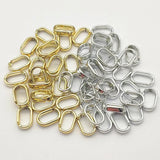 200pcs Gold/Silver Chain-Shaped Beads for DIY Jewelry Findings