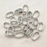 200pcs Gold/Silver Chain-Shaped Beads for DIY Jewelry Findings