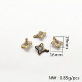 200pcs Rhinestone Star Shape Charm for Earrings Necklace DIY