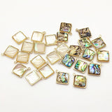 Real Shell Round Charm for Necklace Earring DIY Parts 50pcs