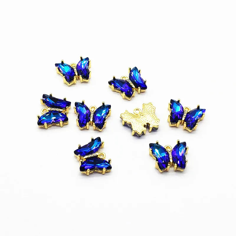 Butterfly Charm for Earrings Making - 50pcs DIY Jewelry Finding