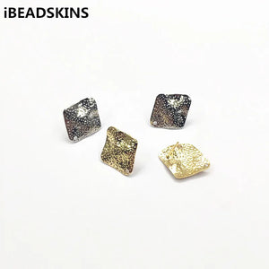 Square Earrings Studs 100pcs for Jewelry DIY