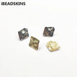 Square Earrings Studs 100pcs for Jewelry DIY