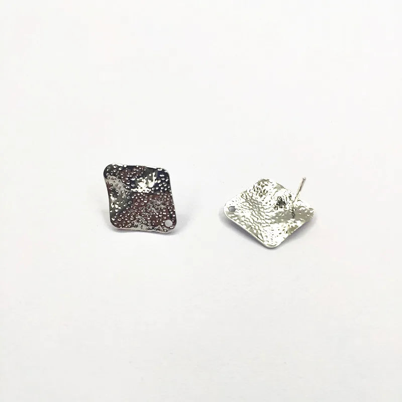 Square Earrings Studs 100pcs for Jewelry DIY