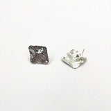 Square Earrings Studs 100pcs for Jewelry DIY