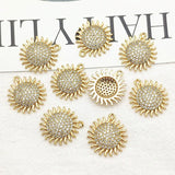 CZ Round Charm 19x17mm 30pcs DIY Jewelry Findings