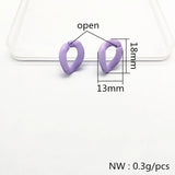 200pcs Rubber Chain-Shape Beads for Earrings Parts, Jewelry Accessories