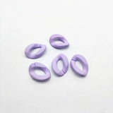 200pcs Rubber Chain-Shape Beads for Earrings Parts, Jewelry Accessories