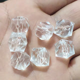 20MM Chunky Clear Acrylic Cubic Beads for Jewelry Making