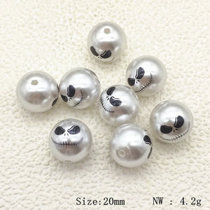 20mm 50pcs Acrylic Round-shape Charm Earring Parts Jewelry Findings