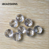 Acrylic Clear Circle Faceted Beads for Jewelry Making