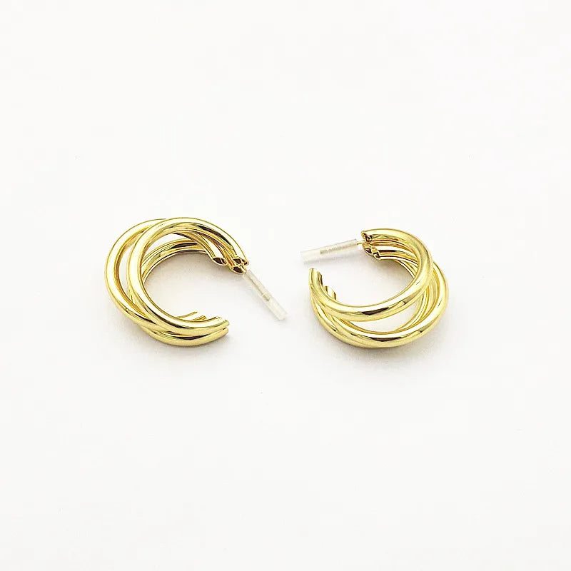 50pcs C-shape Ear Stud for Hand Earrings DIY parts