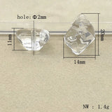 350pcs Clear Stone Shape Beads for Jewelry DIY