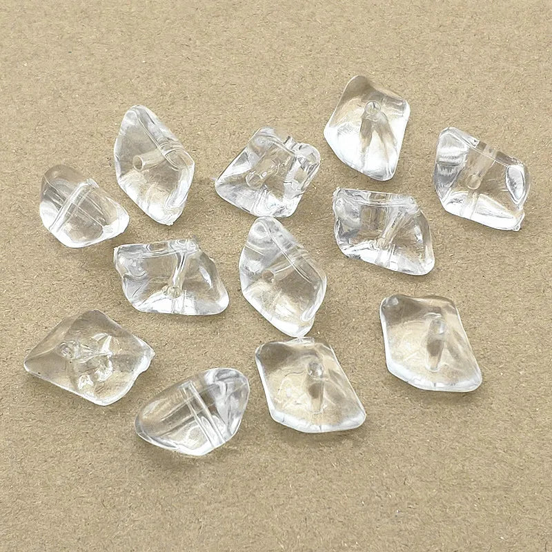 350pcs Clear Stone Shape Beads for Jewelry DIY