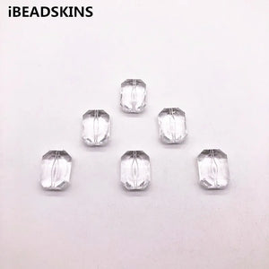 Clear Acrylic Cuboid Shape Beads for Earrings 240pcs