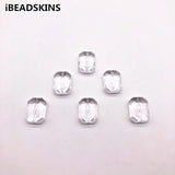 Clear Acrylic Cuboid Shape Beads for Earrings 240pcs