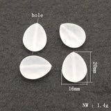 Clear Frosted Drop Beads 320pcs Necklace Earring DIY Parts