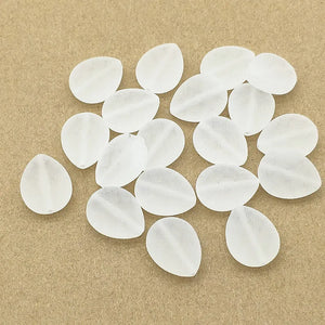 Clear Frosted Drop Beads 320pcs Necklace Earring DIY Parts