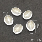 Clear Oval Beads for Necklace Earring DIY Parts