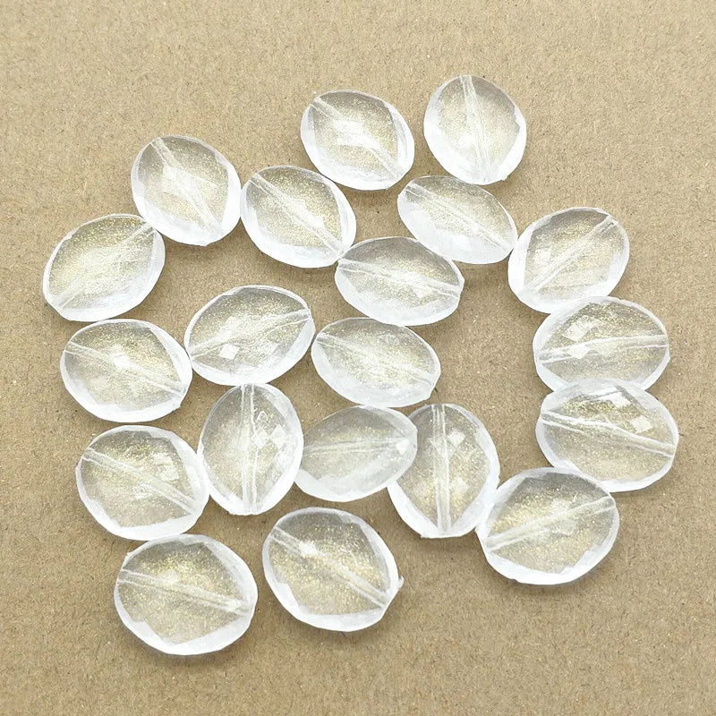 Clear Oval Beads for Necklace Earring DIY Parts