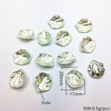 200pcs Aurora/AB Petal Beads for Jewelry Making DIY