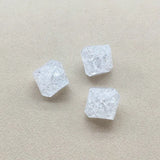 Clear Crack Abacus Shape Beads for Jewelry Necklace Earrings DIY