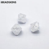 Clear Crack Abacus Shape Beads for Jewelry Necklace Earrings DIY
