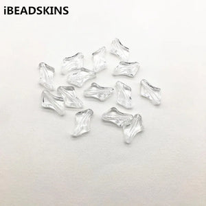 600pcs Clear Acrylic Quadrilateral Shape Beads for Earrings DIY